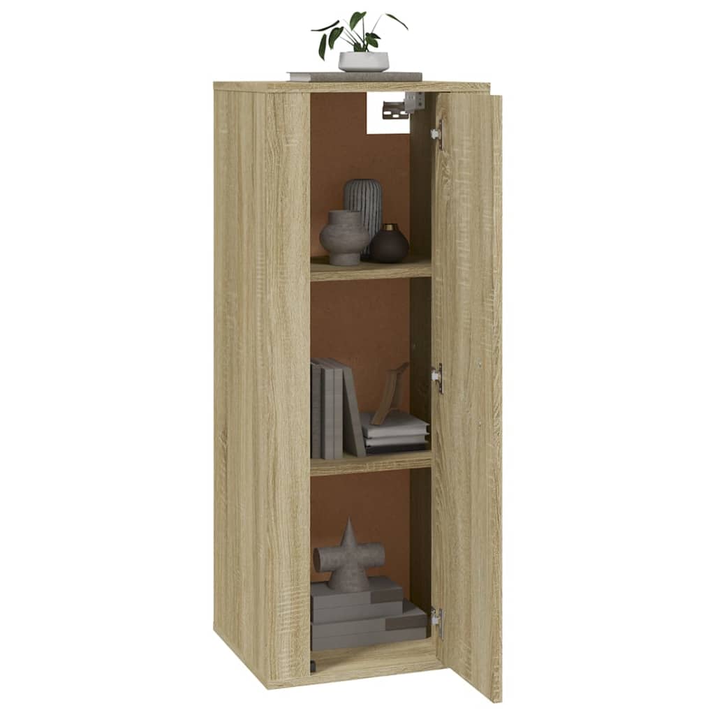 Mobile Porta TV a Parete Rovere Sonoma 40x34,5x100 cm