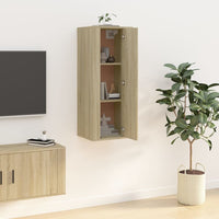 Mobile Porta TV a Parete Rovere Sonoma 40x34,5x100 cm