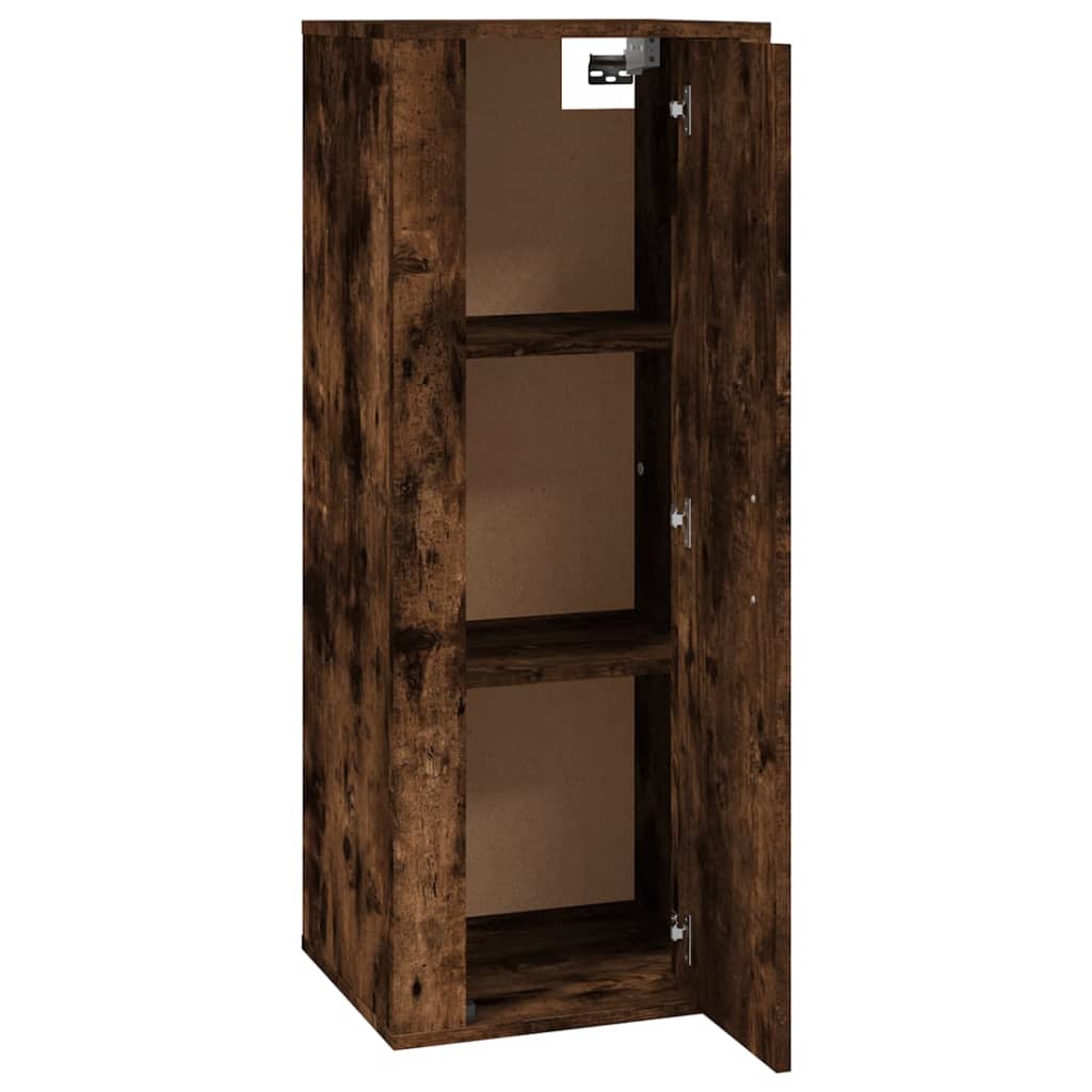 Mobile Porta TV a Parete Rovere Fumo 40x34,5x100 cm 816685