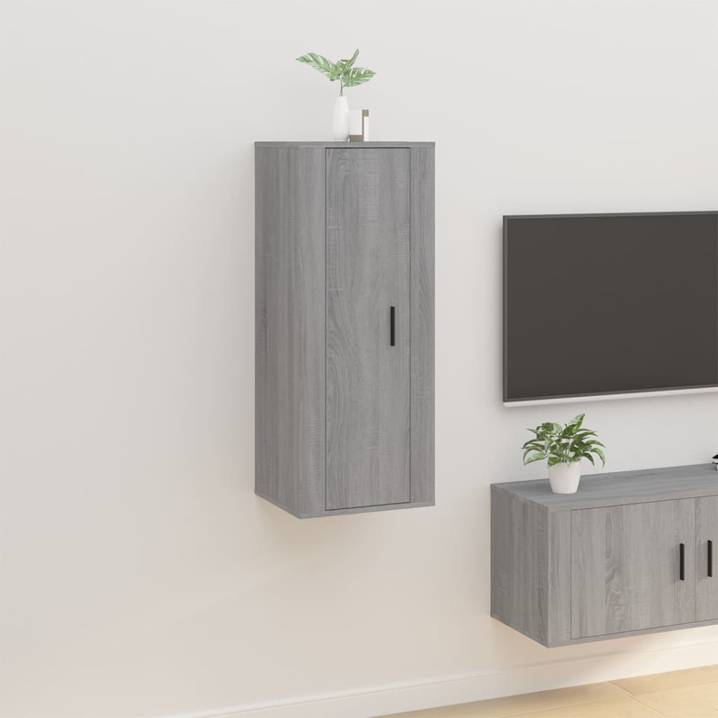 Mobile Porta TV a Parete Grigio Sonoma 40x34,5x100 cm 816686