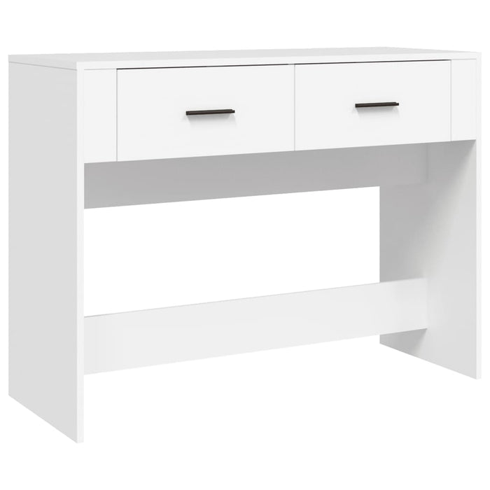 Tavolino Consolle Bianco 100x39x75 cm in Legno Multistrato 816776