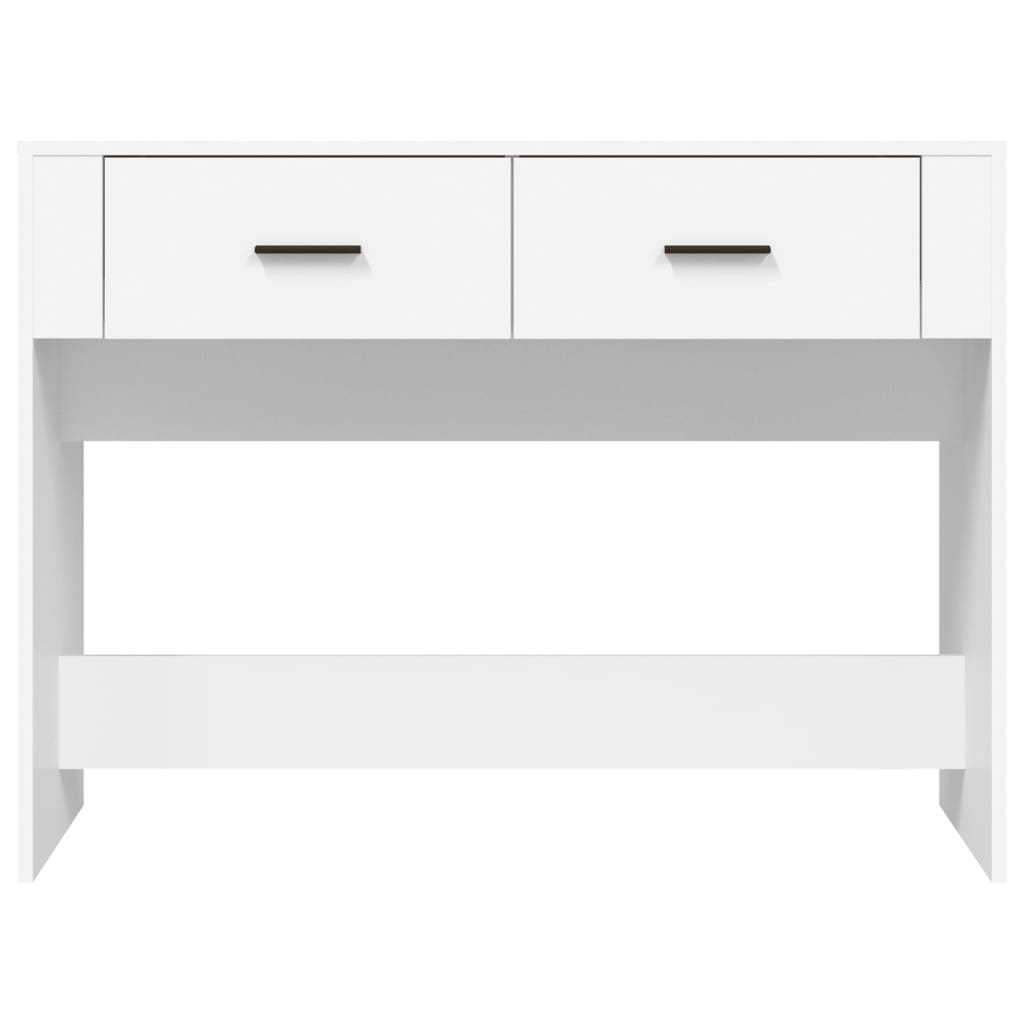 Tavolino Consolle Bianco 100x39x75 cm in Legno Multistrato 816776