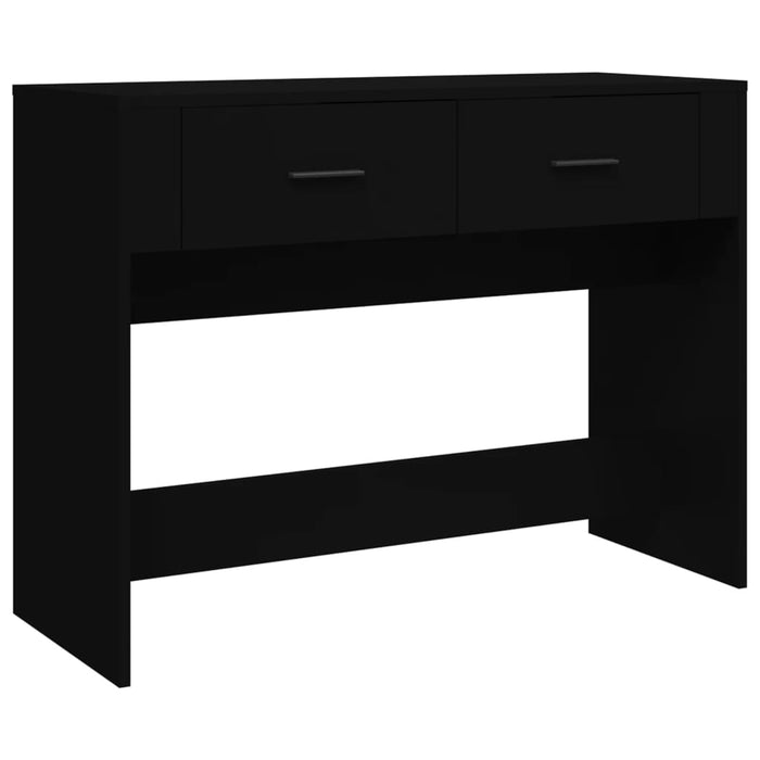 Tavolino Consolle Nero 100x39x75 cm in Legno Multistrato 816777