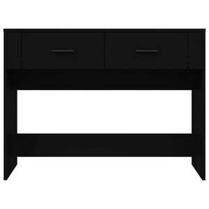 Tavolino Consolle Nero 100x39x75 cm in Legno Multistrato 816777