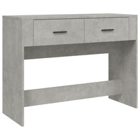 Tavolino Consolle Grigio Cemento 100x39x75 cm Legno Multistrato cod mxl 41812