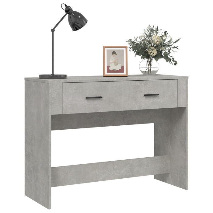 Tavolino Consolle Grigio Cemento 100x39x75 cm Legno Multistrato cod mxl 41812