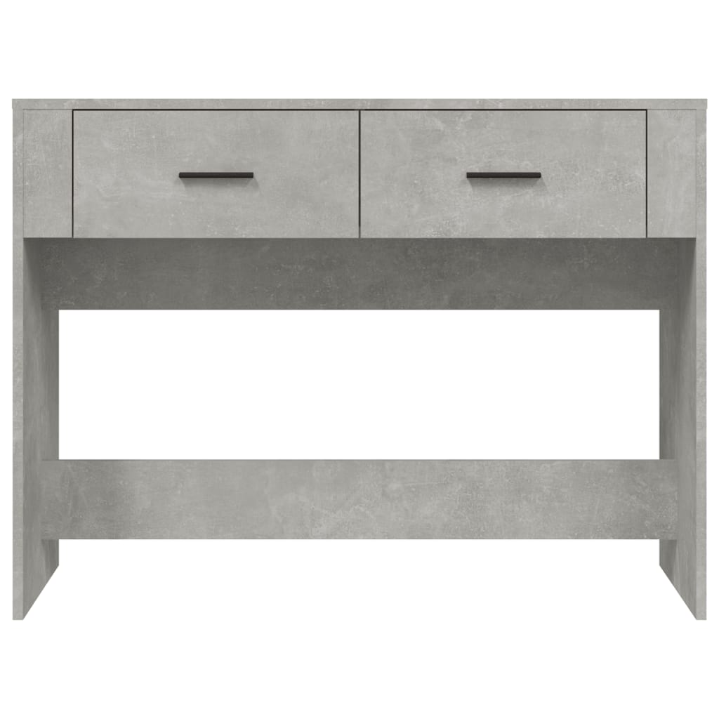 Tavolino Consolle Grigio Cemento 100x39x75 cm Legno Multistrato 816780