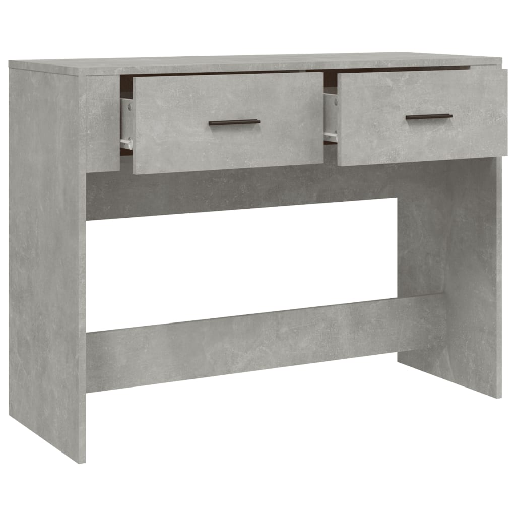 Tavolino Consolle Grigio Cemento 100x39x75 cm Legno Multistrato 816780