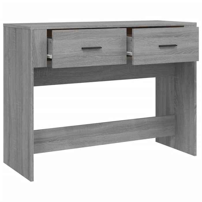 Tavolo Consolle Grigio Sonoma 100x39x75 cm in Legno Multistrato