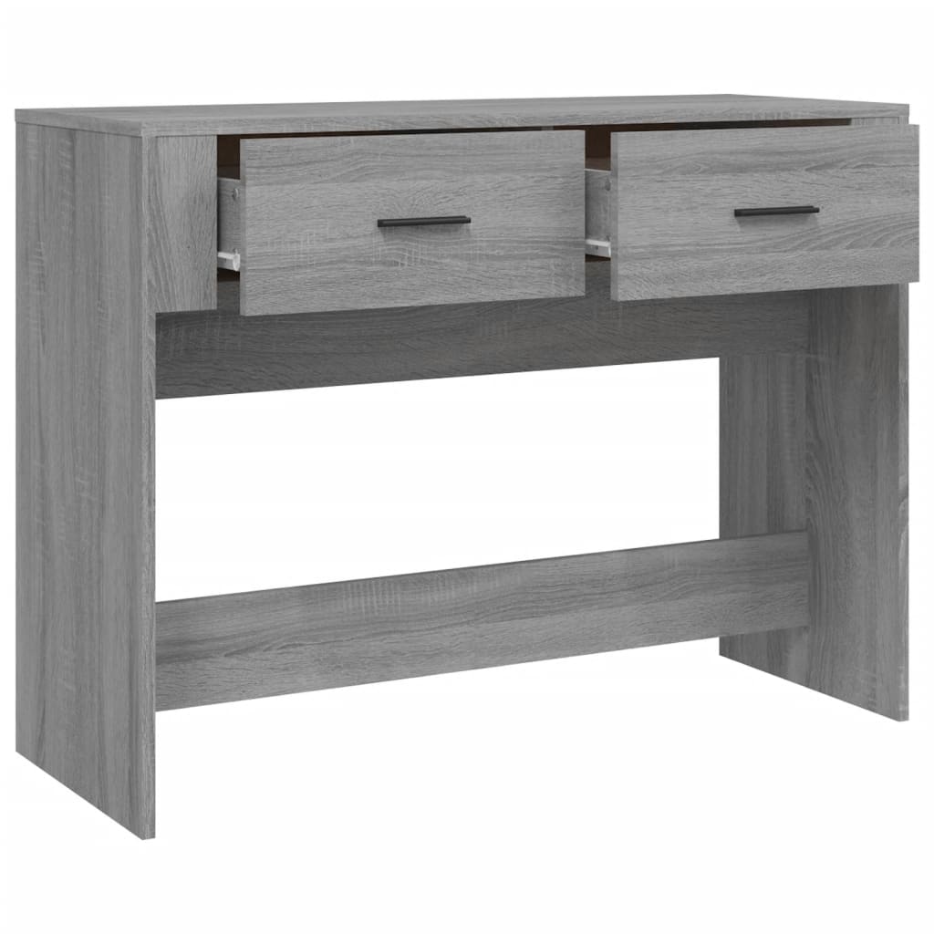 Tavolo Consolle Grigio Sonoma 100x39x75 cm in Legno Multistrato 816782