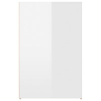 Scrivania Bianco Lucido 100x49x75 cm in Legno Multistrato cod mxl 77304