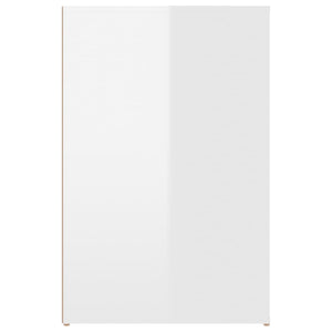 Scrivania Bianco Lucido 100x49x75 cm in Legno Multistrato cod mxl 77304