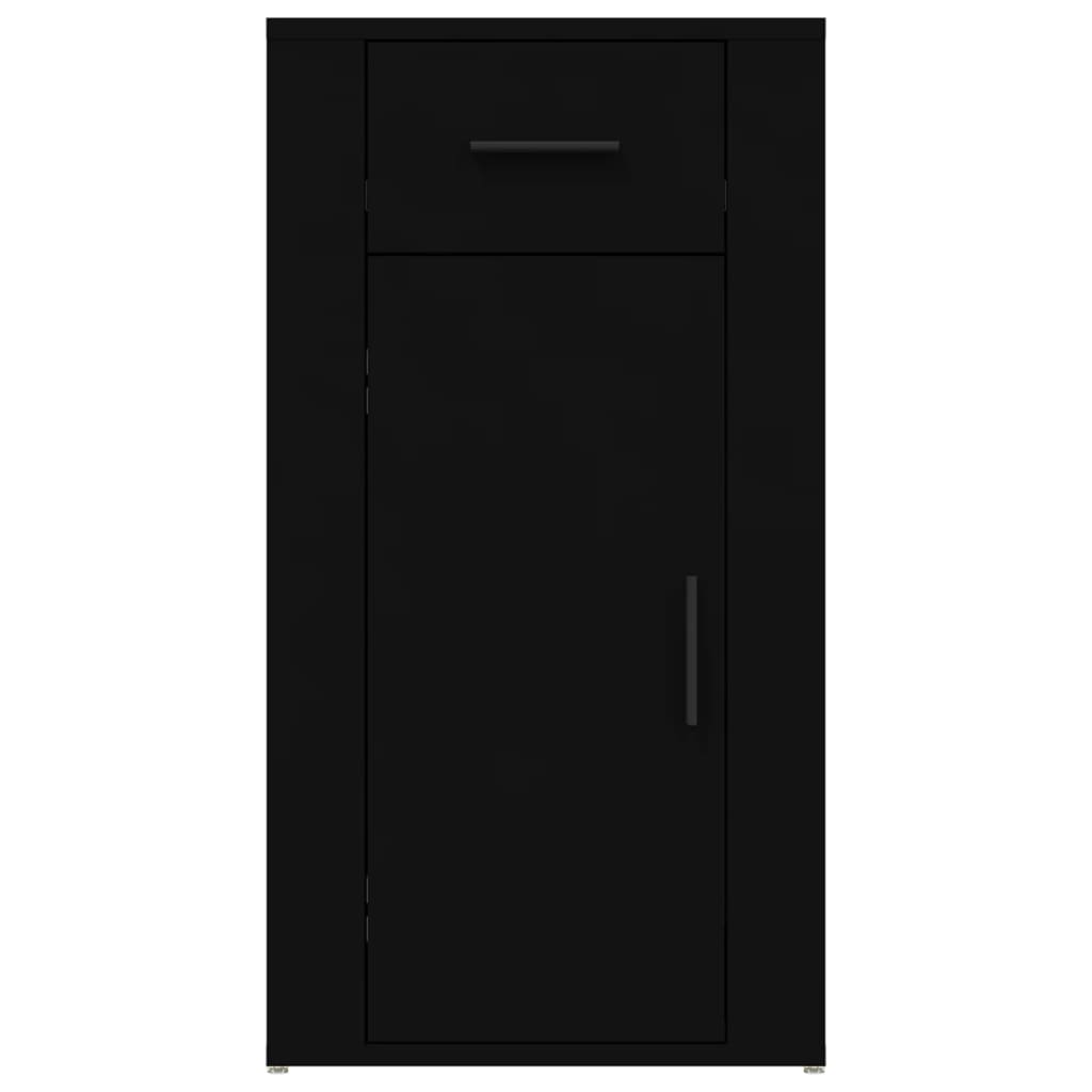 Armadietto da Scrivania Nero 40x49x75 cm in Legno Multistrato 816793