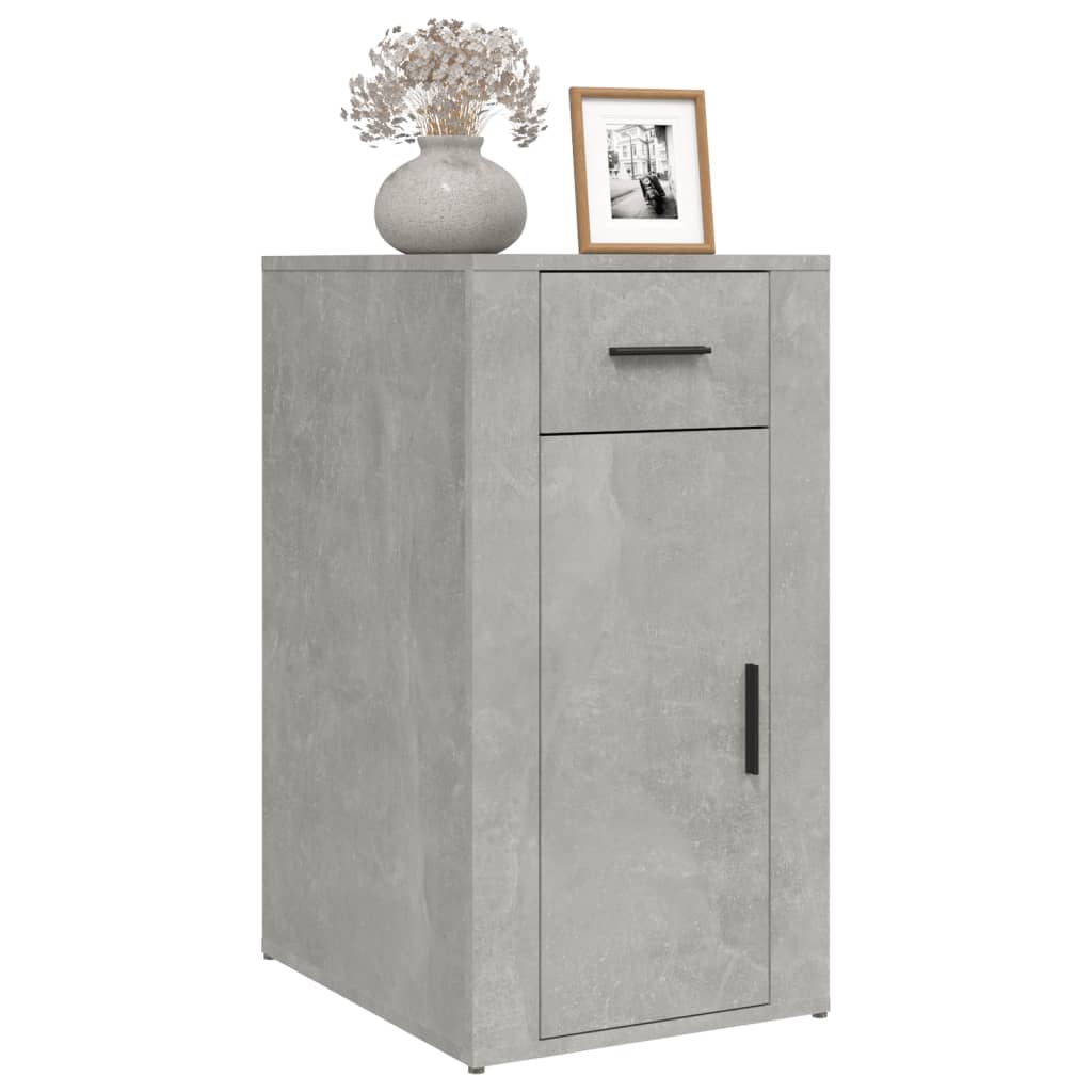 Mobile Scrivania Grigio cemento 40x49x75 cm Legno Multistrato cod mxl 63608