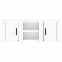 Mobile Porta TV Bianco 100x31,5x35 cm in Legno Multistrato