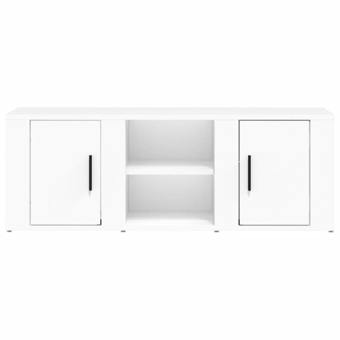 Mobile Porta TV Bianco 100x31,5x35 cm in Legno Multistrato