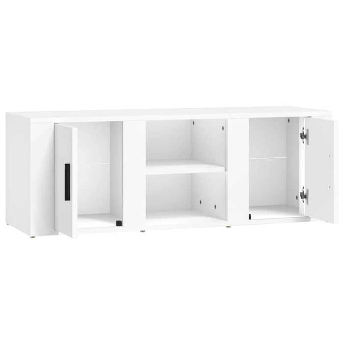 Mobile Porta TV Bianco 100x31,5x35 cm in Legno Multistrato