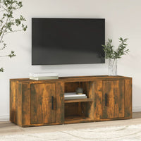 Mobile TV Rovere Fumo 100x31,5x35 cm in Legno Multistrato 819433