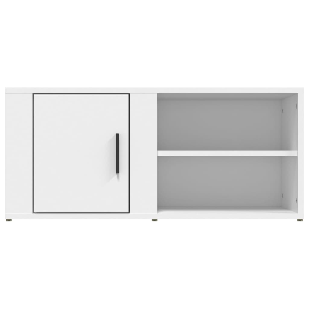 Mobili Porta TV 2 pz Bianco 80x31,5x36 cm in Legno Multistrato 819437