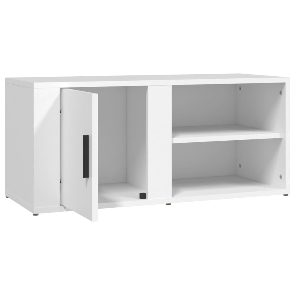 Mobili Porta TV 2 pz Bianco 80x31,5x36 cm in Legno Multistrato 819437