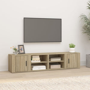 Mobili per TV 2pz Rovere Sonoma 80x31,5x36 cm Legno Multistrato