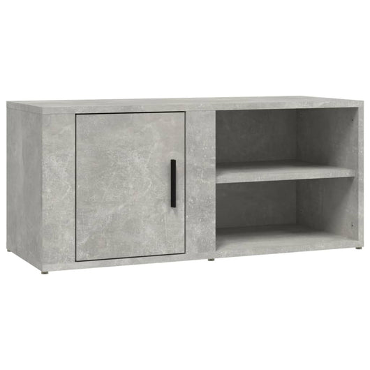 Mobile Porta TV Grigio Cemento 80x31,5x36 cm Legno Multistrato