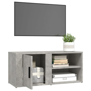 Mobili TV 2 pz Grigio Cemento 80x31,5x36 cm Legno Multistrato