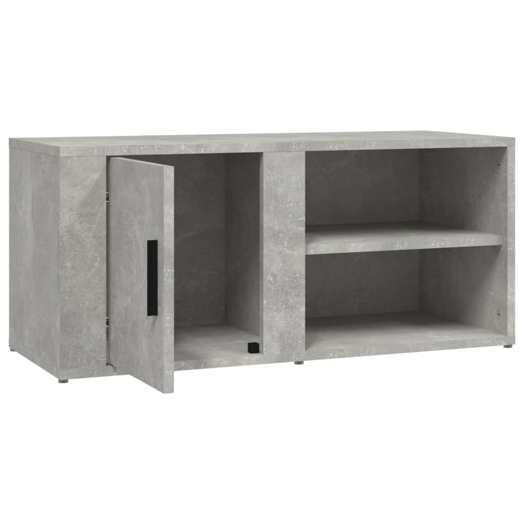 Mobili TV 2 pz Grigio Cemento 80x31,5x36 cm Legno Multistrato