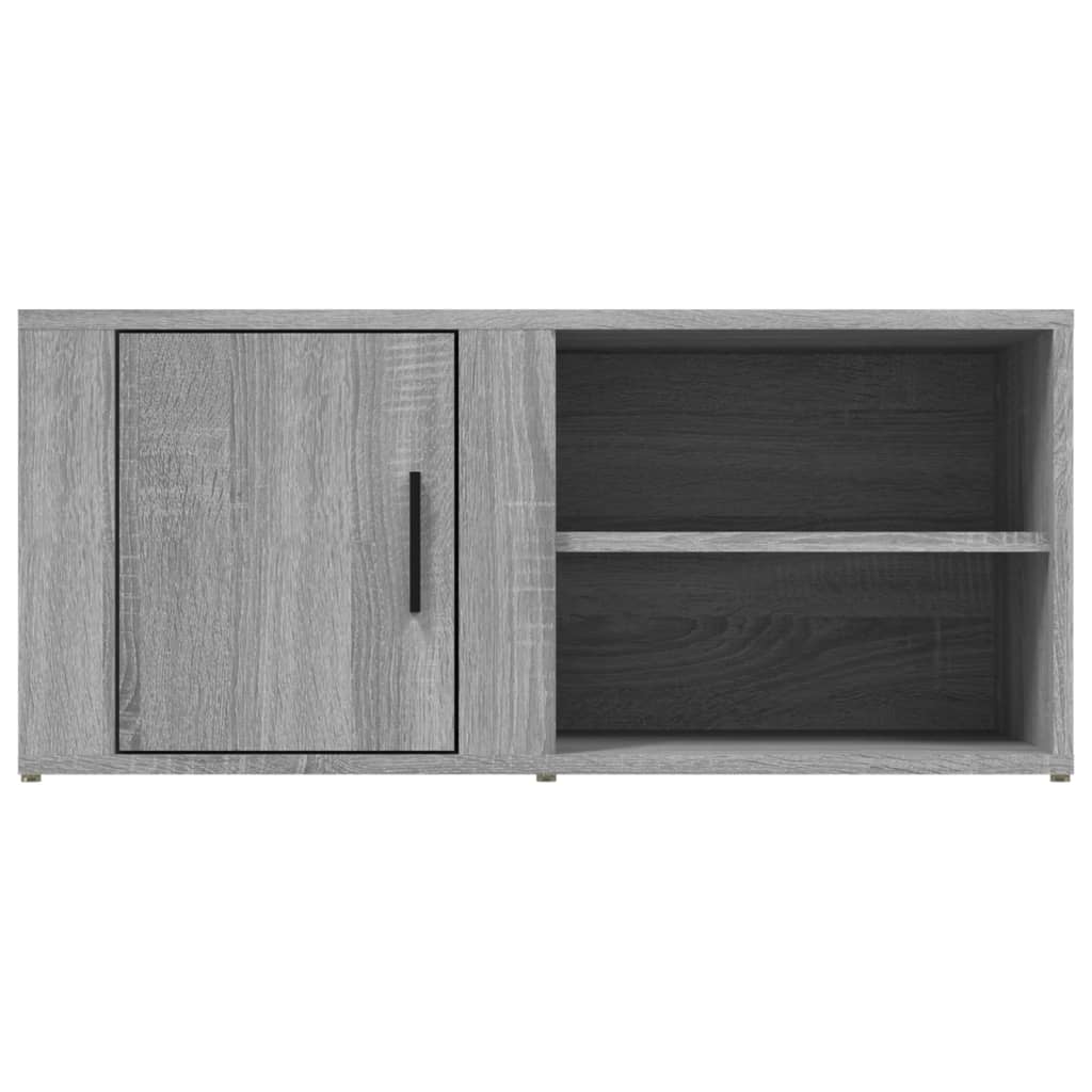 Mobile Porta TV Grigio Sonoma 80x31,5x36 cm Legno Multistrato