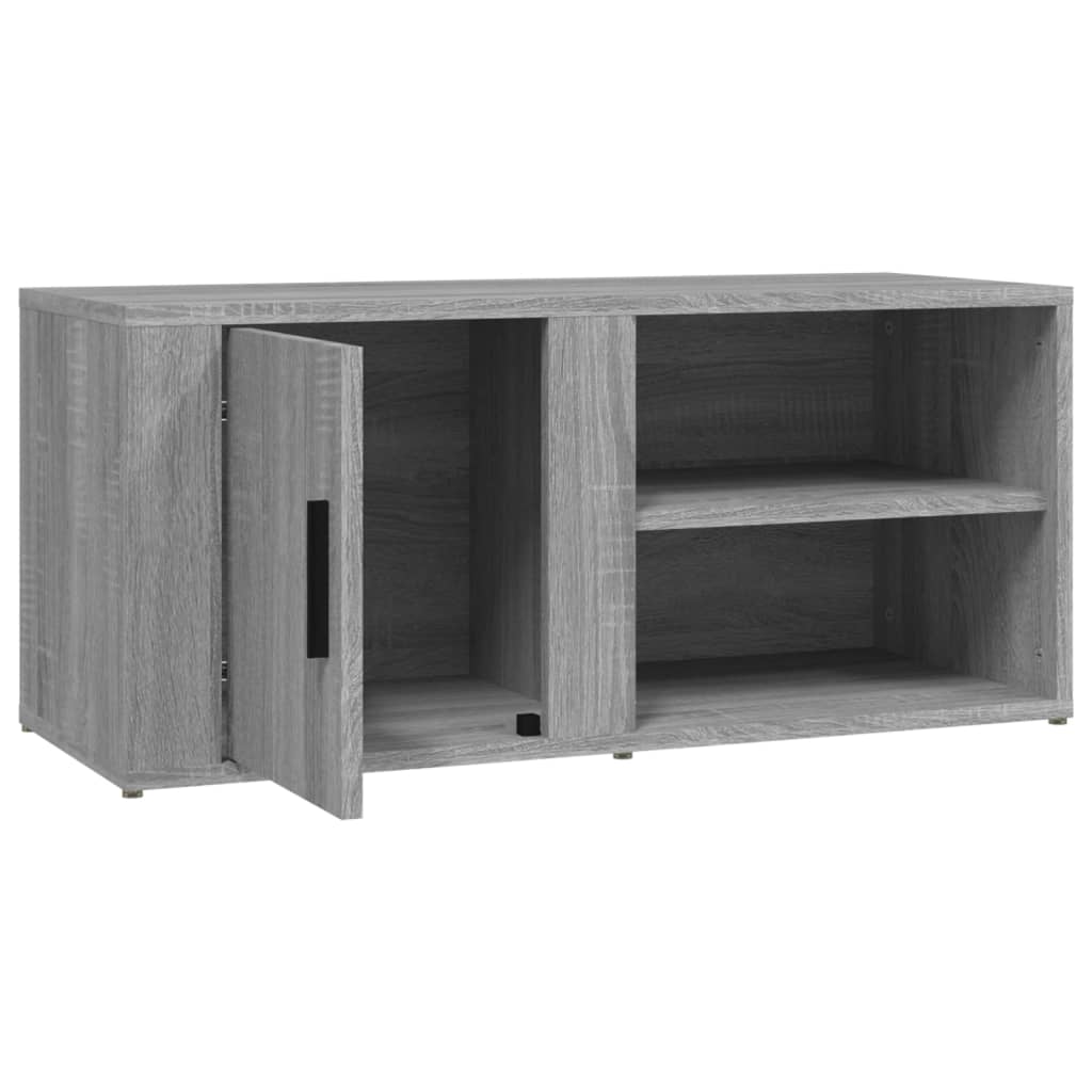 Mobile Porta TV Grigio Sonoma 80x31,5x36 cm Legno Multistrato