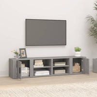 Mobili TV 2 pz Grigio Sonoma 80x31,5x36 cm Legno Multistrato cod mxl 16170