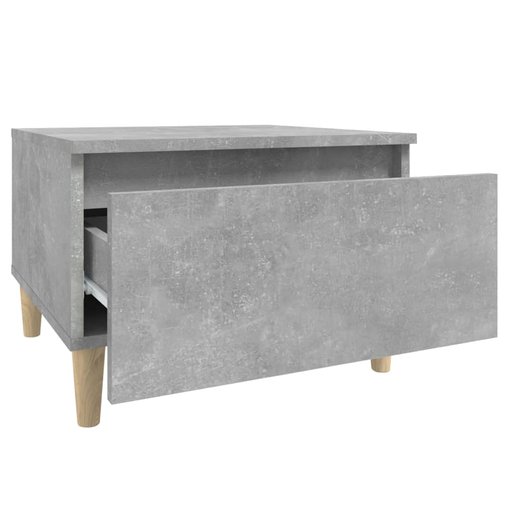 Tavolino Grigio Cemento 50x46x35 cm in Legno Multistrato 819508