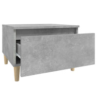 Tavolino Grigio Cemento 50x46x35 cm in Legno Multistrato 819508