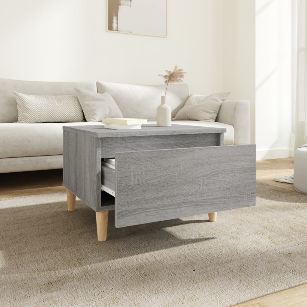 Tavolini 2pz Grigio Sonoma 50x46x35 cm in Legno Multistrato 819513