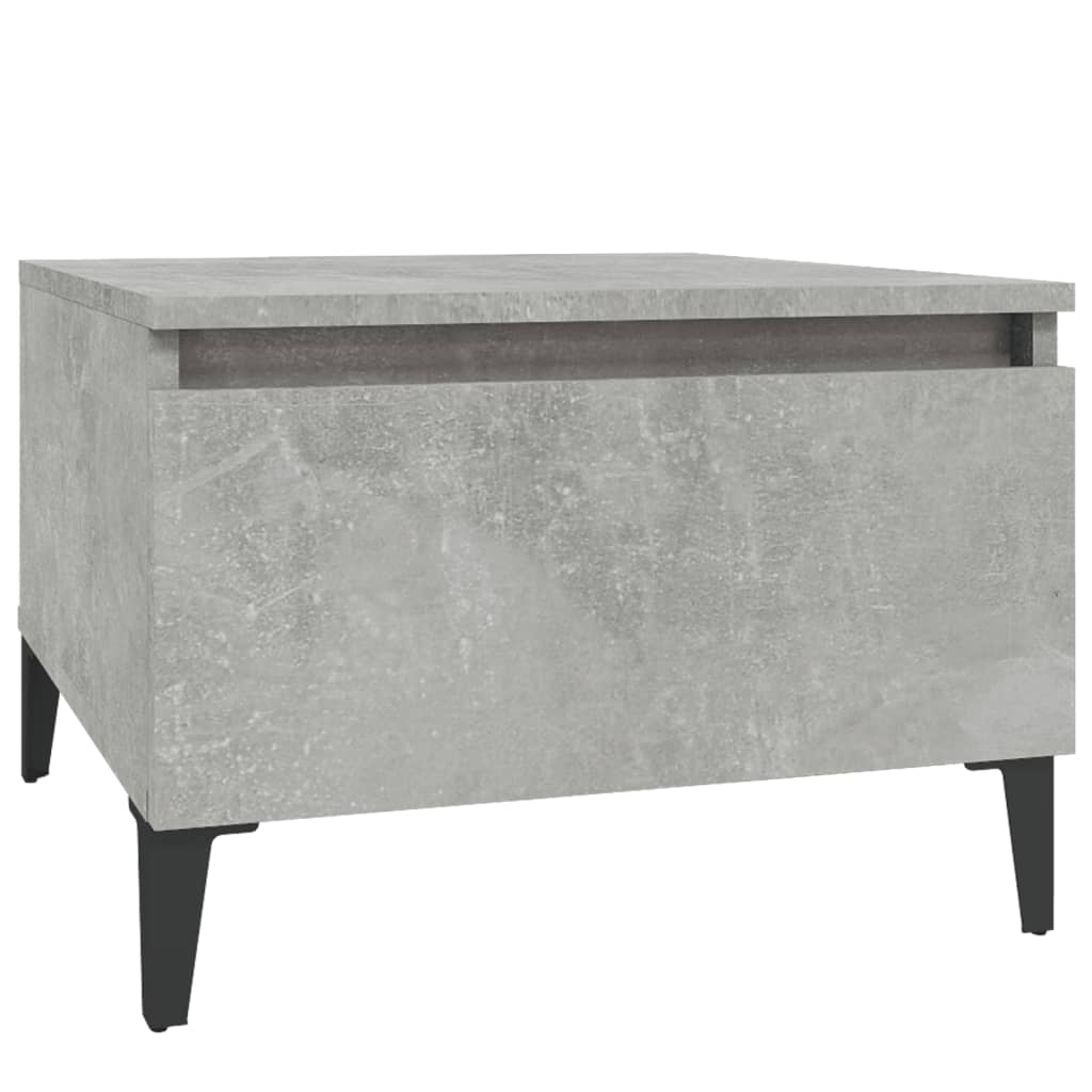 Tavolini 2pz Grigio Cemento 50x46x35 cm in Legno Multistrato 819525