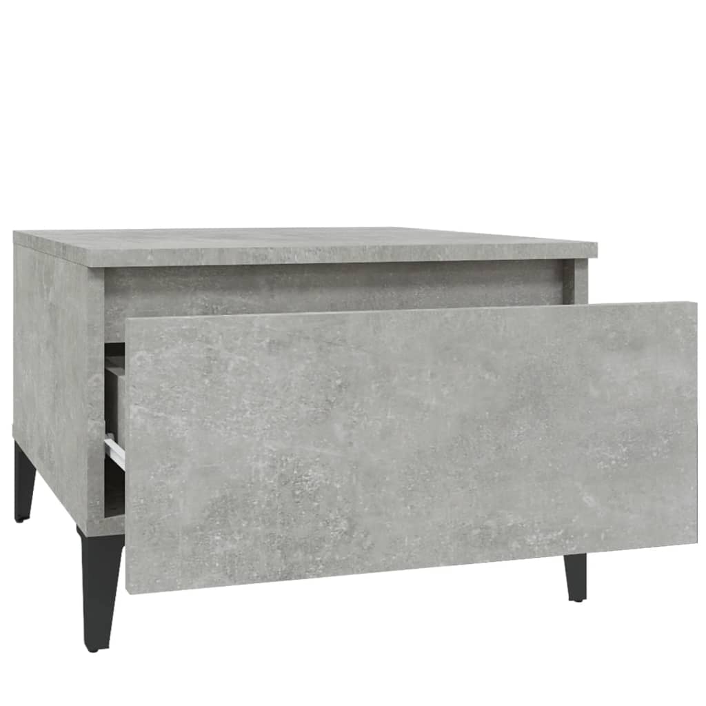 Tavolini 2pz Grigio Cemento 50x46x35 cm in Legno Multistrato 819525