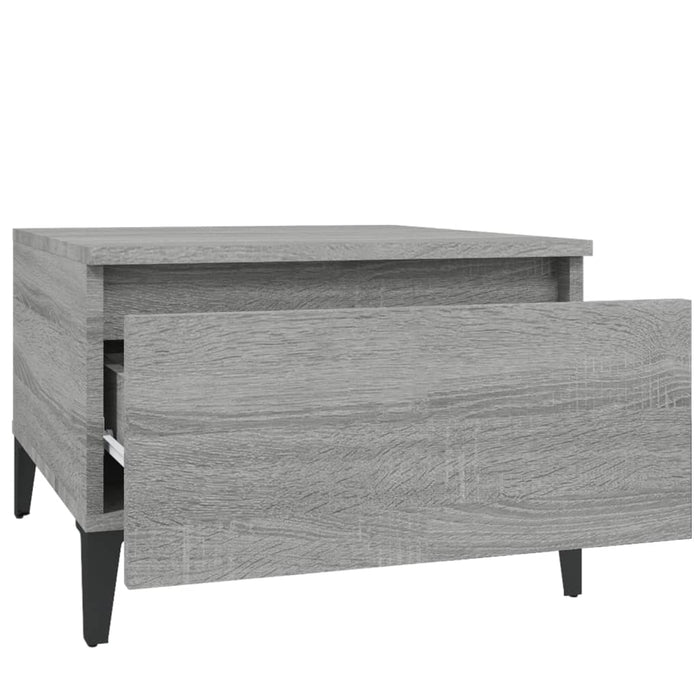 Tavolino Grigio Sonoma 50x46x35 cm in Legno Multistrato 819528