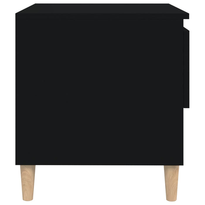 Comodino Nero 50x46x50 cm in Legno Multistrato cod mxl 30060