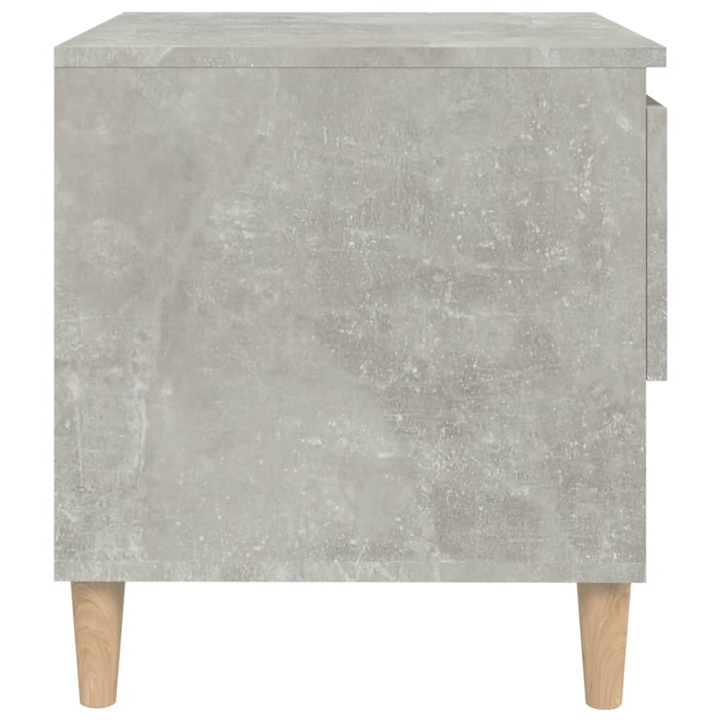 Comodino Grigio Cemento 50x46x50 cm in Legno Multistrato cod mxl 30278