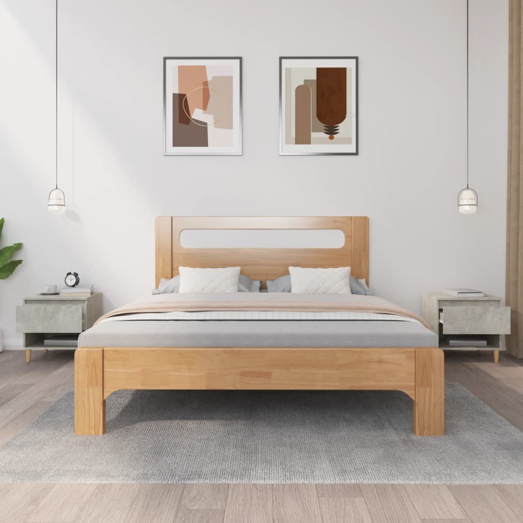 Comodini 2 pz Grigio Cemento 50x46x50 cm in Legno Multistrato 819541