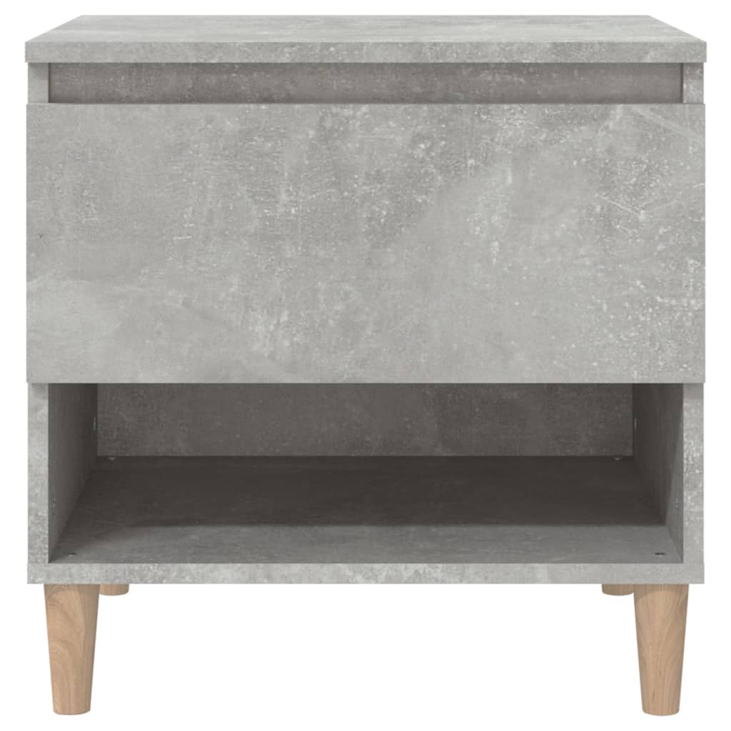 Comodini 2 pz Grigio Cemento 50x46x50 cm in Legno Multistrato 819541