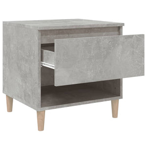 Comodini 2 pz Grigio Cemento 50x46x50 cm in Legno Multistrato 819541