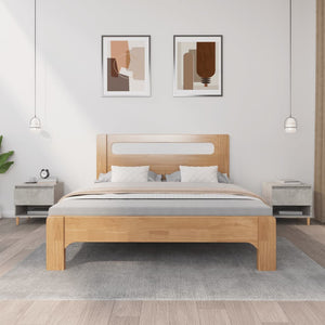 Comodini 2 pz Grigio Cemento 50x46x50 cm in Legno Multistrato 819541