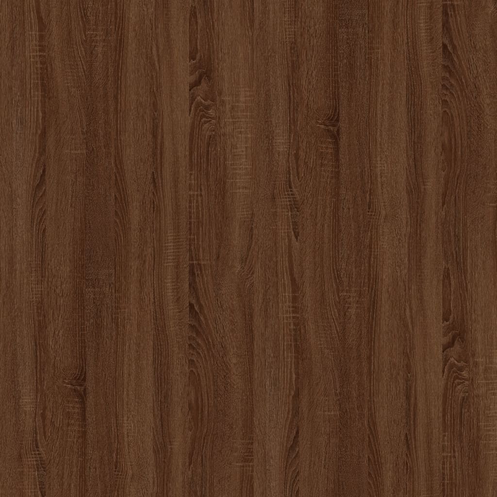 Comodini 2 pz Rovere Marrone 50x46x50 cm in Legno Multistrato 819547