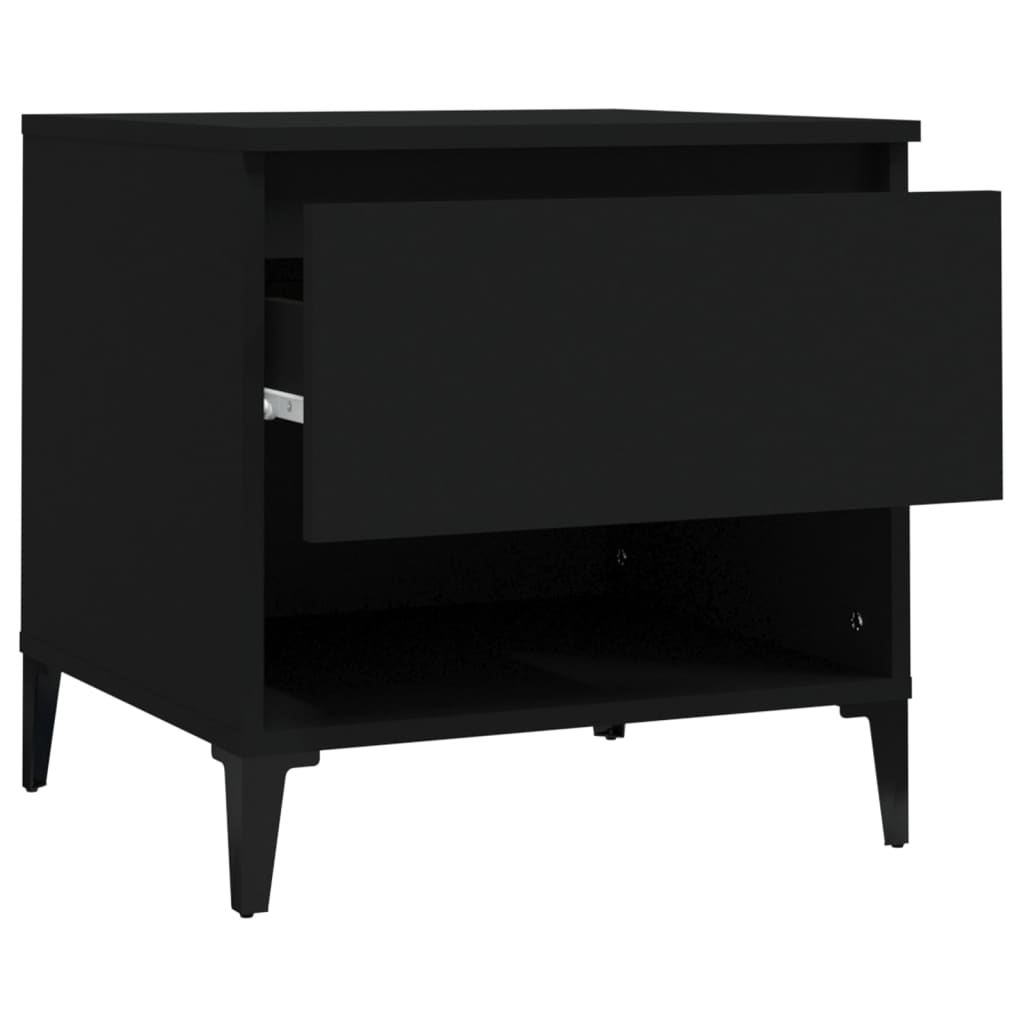 Tavolino Nero 50x46x50 cm in Legno Multistrato 819550