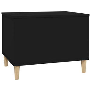 Tavolino da Salotto Nero 60x44,5x45 cm in Legno Multistrato 819565