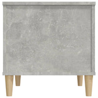 Tavolino Salotto Grigio Cemento 60x44,5x45 cm Legno Multistrato