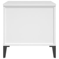 Tavolino da Salotto Bianco 60x44,5x45 cm in Legno Multistrato cod mxl 15931