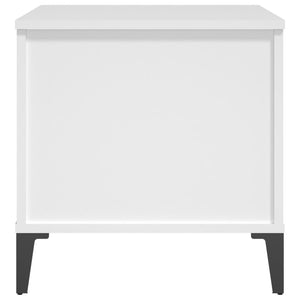 Tavolino da Salotto Bianco 60x44,5x45 cm in Legno Multistrato cod mxl 15931