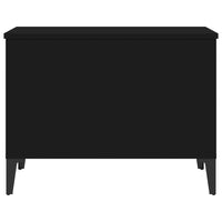 Tavolino da Salotto Nero 60x44,5x45 cm in Legno Multistrato cod mxl 15929